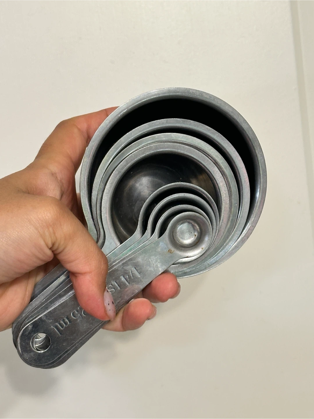 Stainless Steel Measuring Cups & Spoons x8 - photo 2