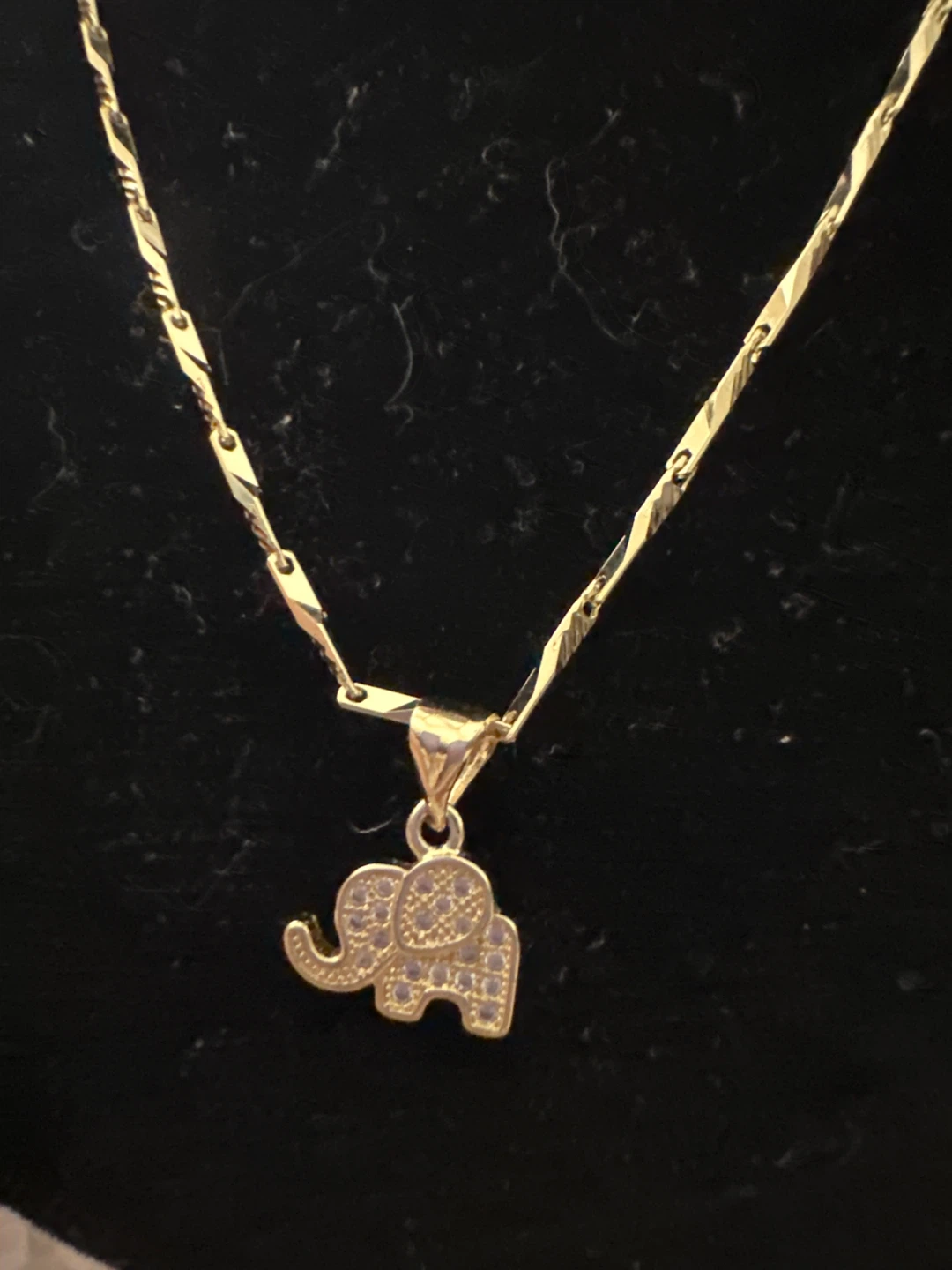 14k Gold laminated Elephant Pendant Necklace - photo 2