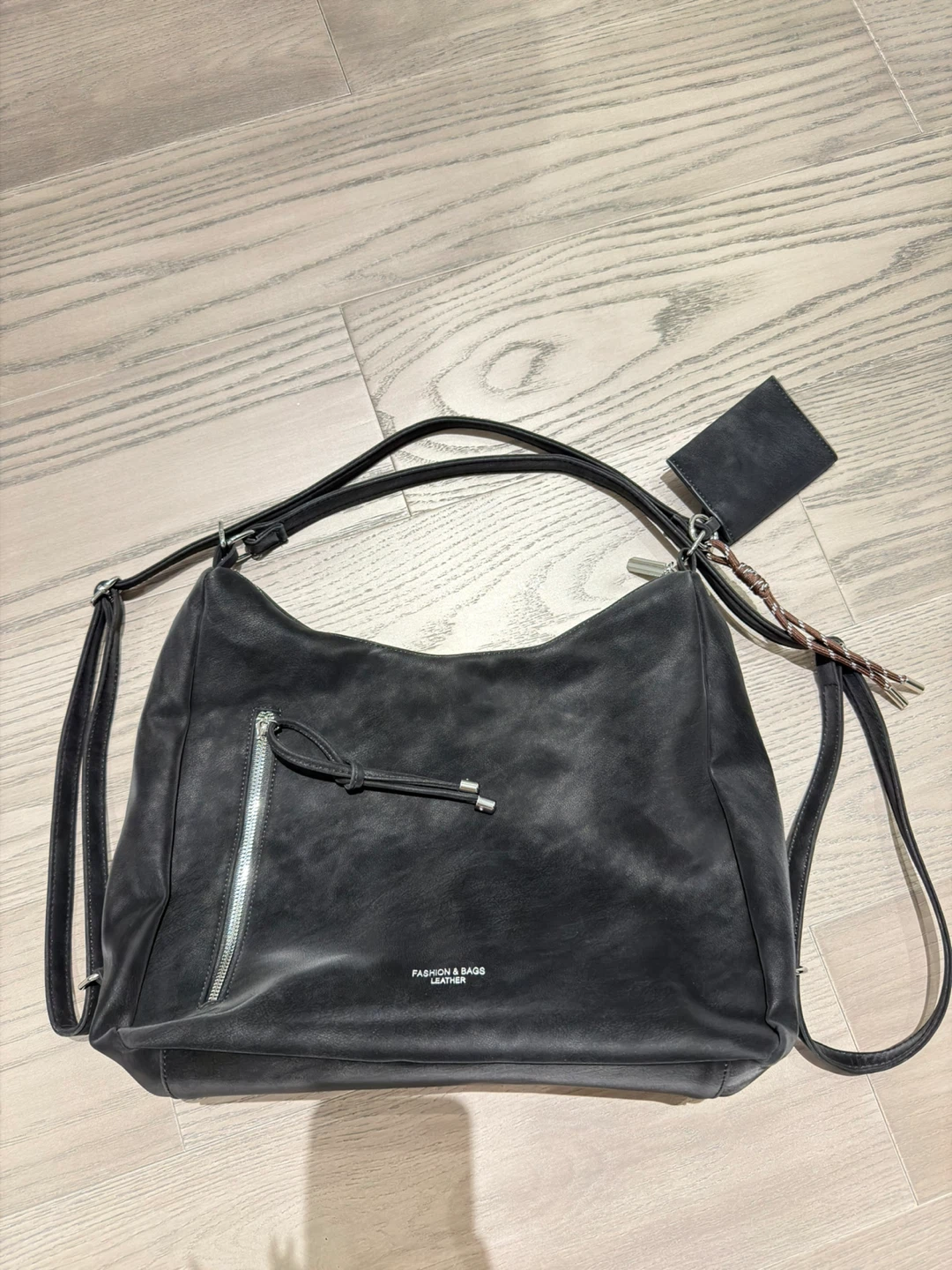 Black Fashion & Bags Leather Shoulder Bag