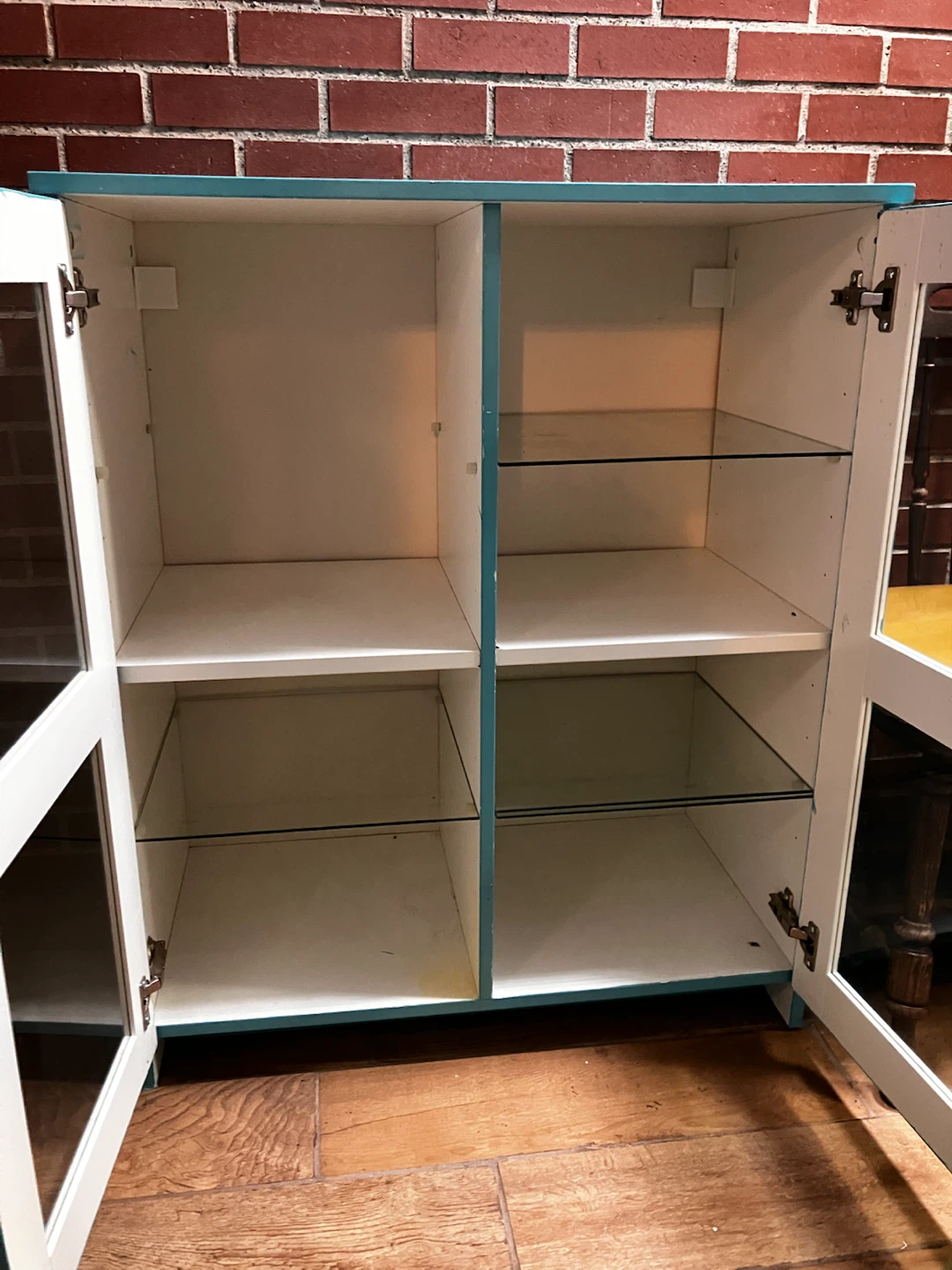 Turquoise Glass Door Cabinet - photo 5