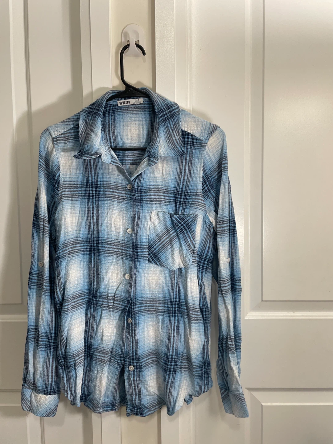 Devoted Blue Plaid Button-Down Shirt