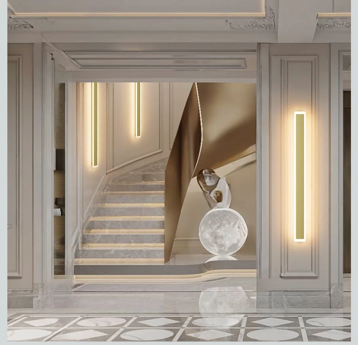 Aipsun LED Wall Light Gold 80cm - photo 2