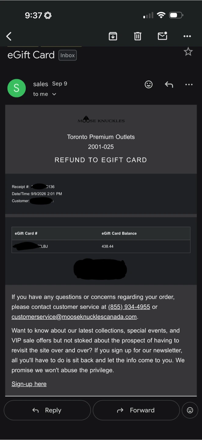 Moose Knuckles eGift Card