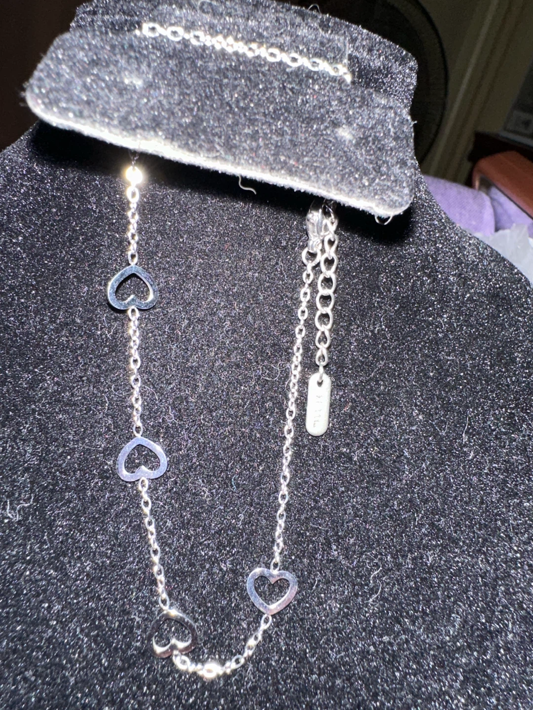 XP Jewelry Silver Tone Heart Chain Necklace - photo 2