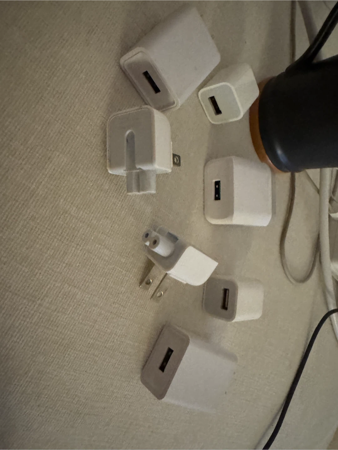 Assorted White Wall Power Adapters and Plugs - photo 2