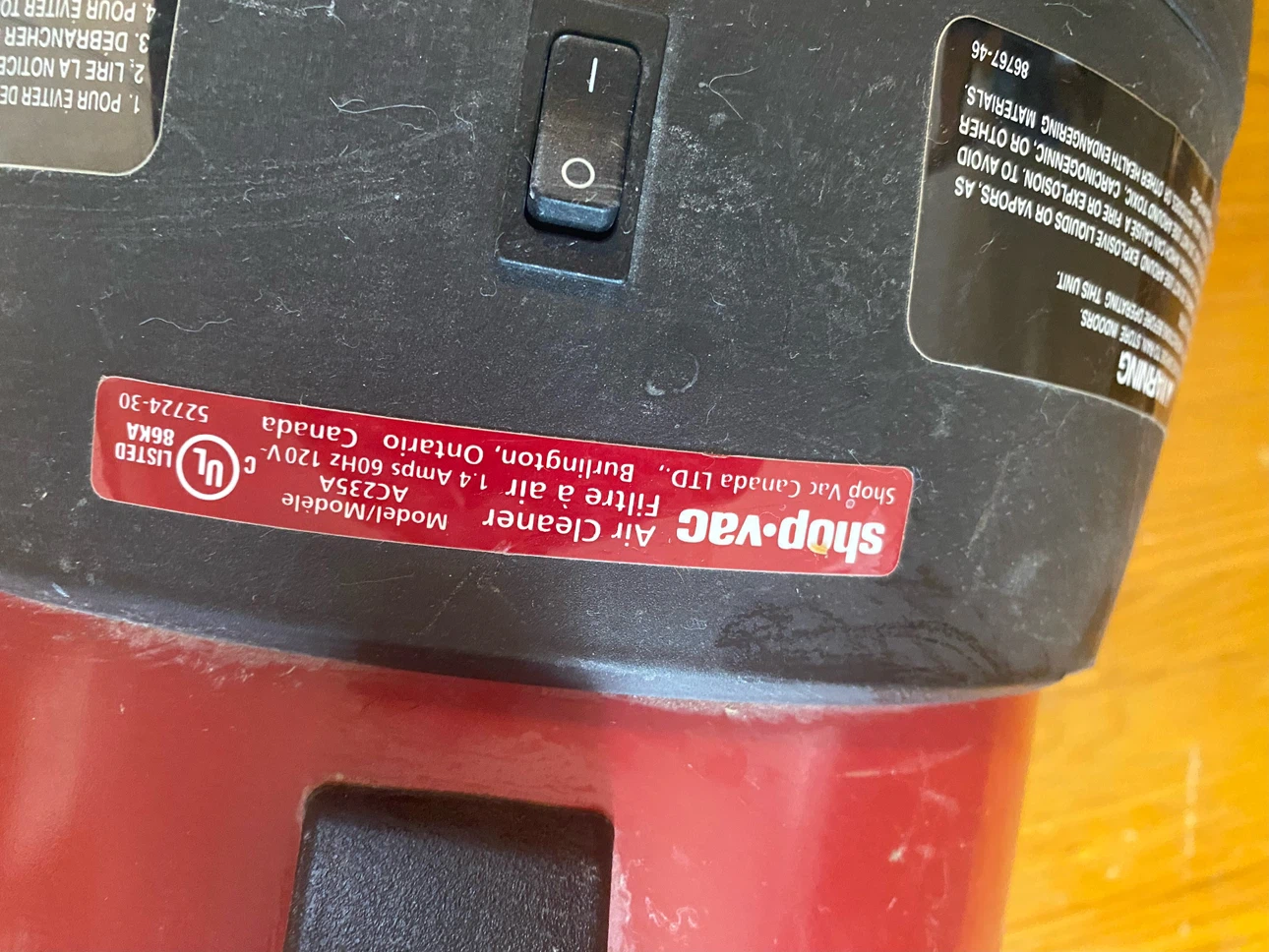 Shop-Vac Air Cleaner AC235A - photo 2