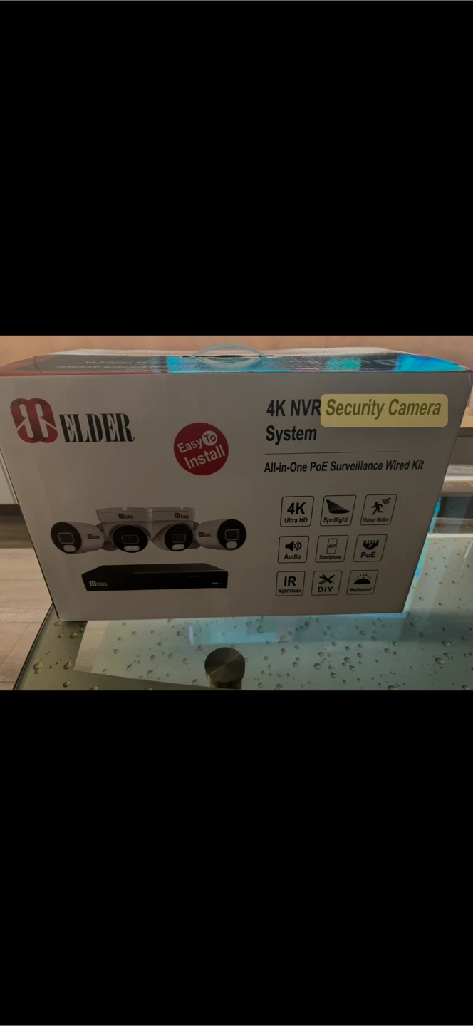 Elder 4K NVR Security Camera Wired Kit