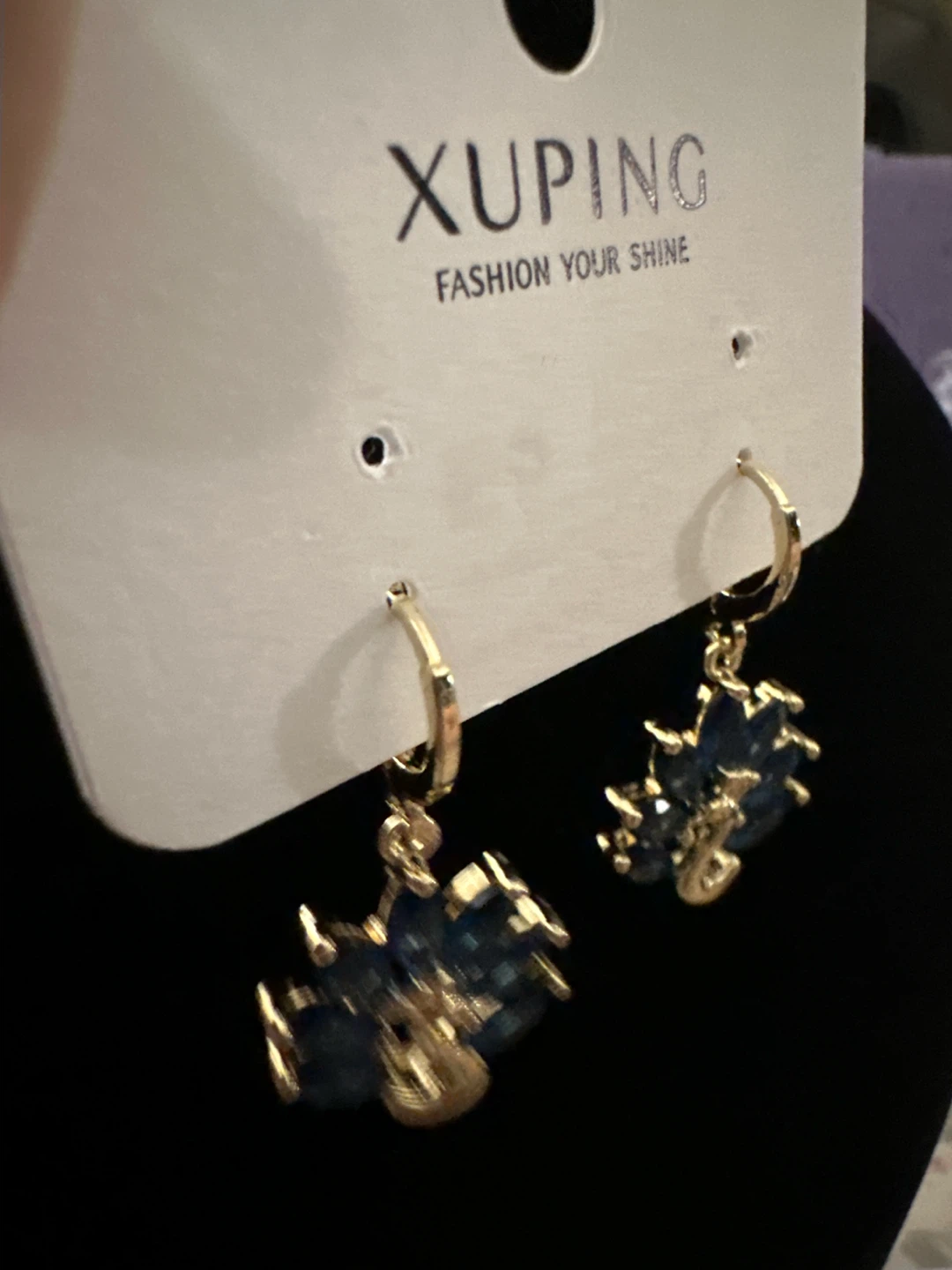 14k gold laminated Peacock Design Hoop Earrings - photo 2