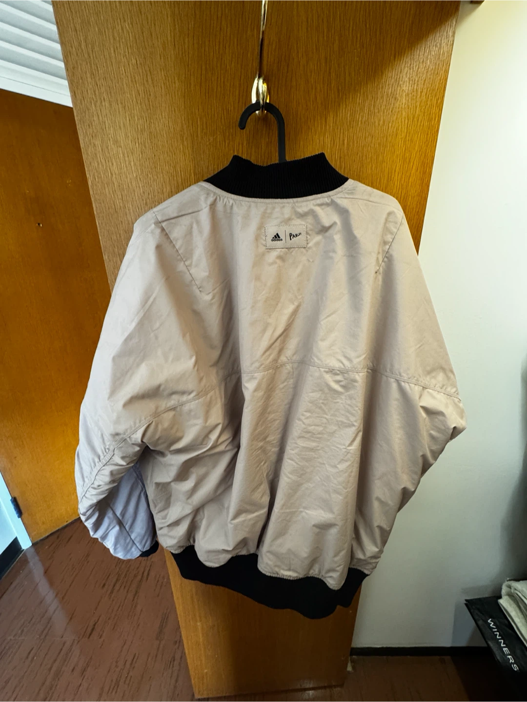 RARE Adidas X M Parley bomber jacket Taupe Men’s Medium - photo 2