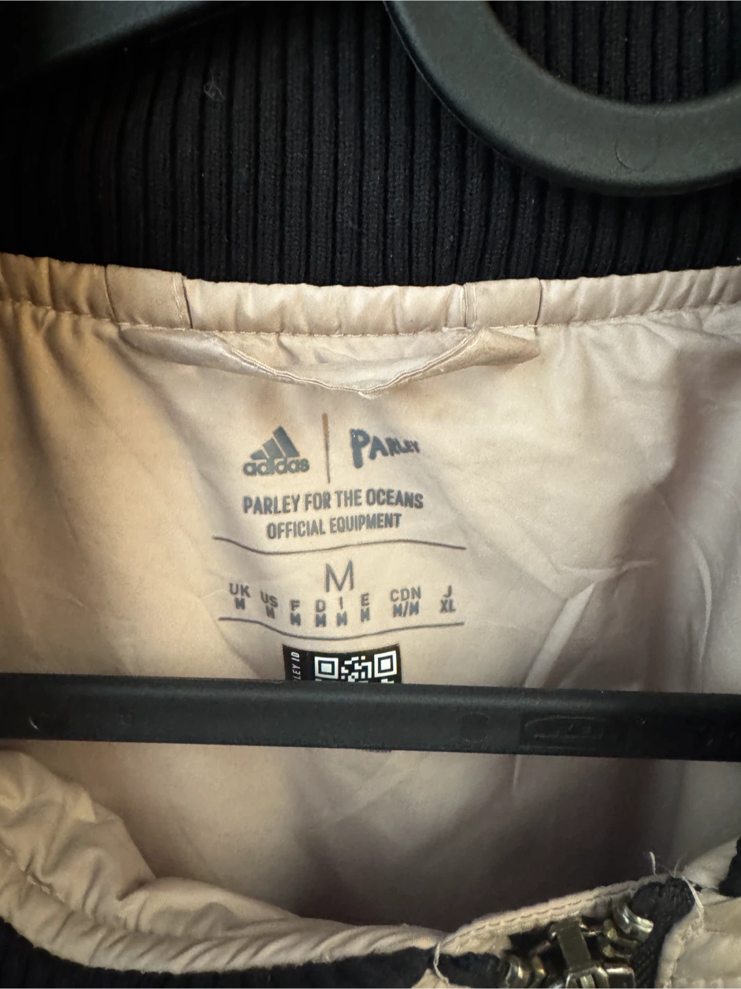 RARE Adidas X M Parley bomber jacket Taupe Men’s Medium - photo 3