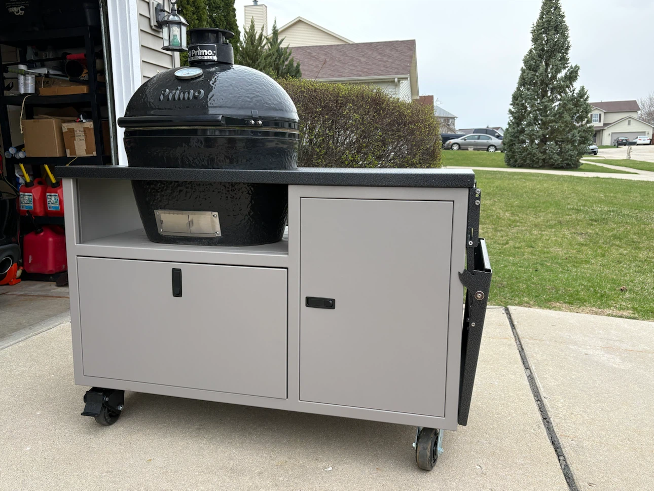 Primo Ceramic Grill with Cabinet Table - photo 2