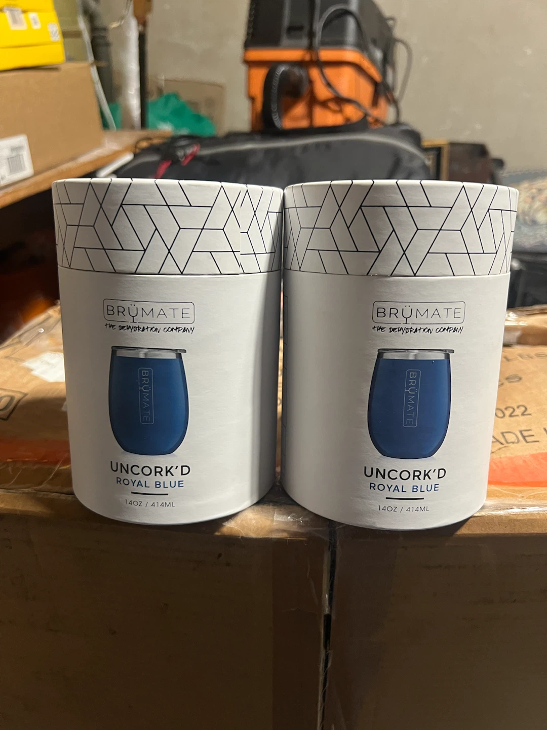 Two BrüMate Uncork'd Wine Tumblers - Royal Blue