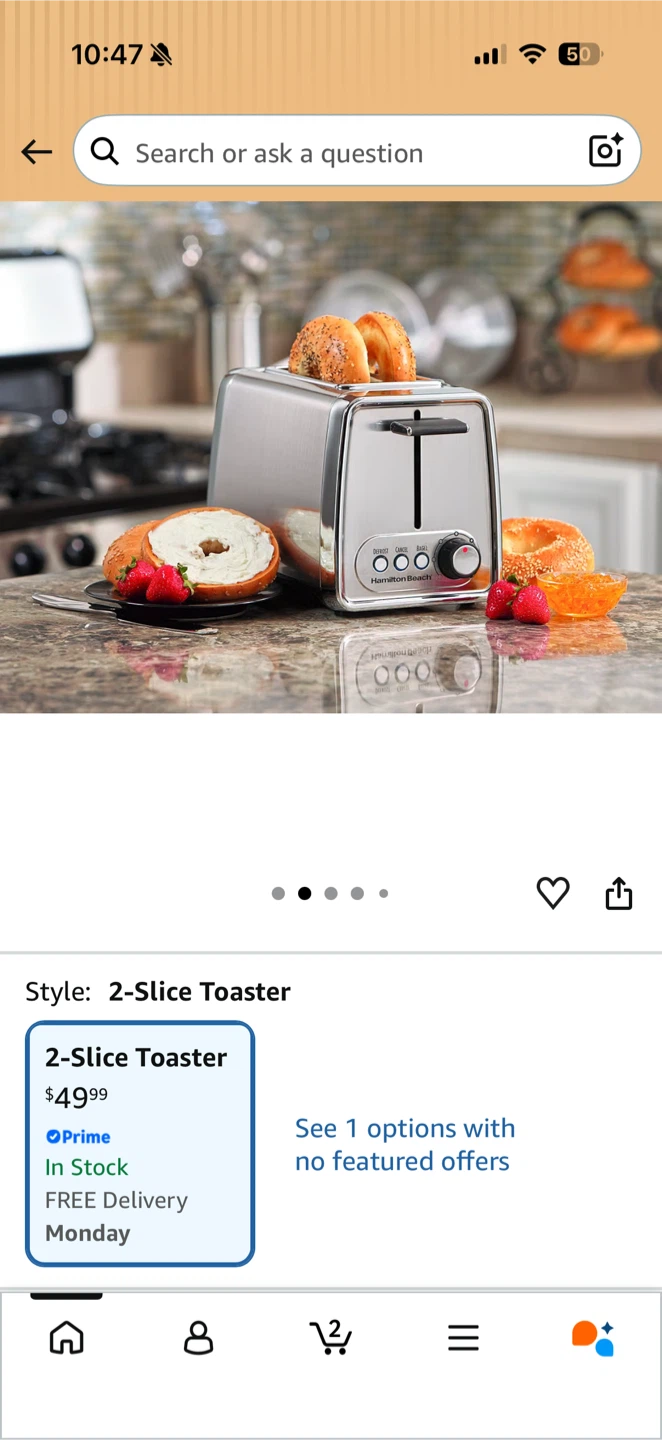 Hamilton Beach 2-Slice Toaster