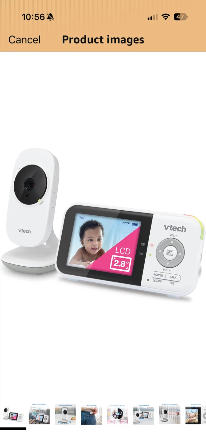VTech 2.8" LCD Video Baby Monitor