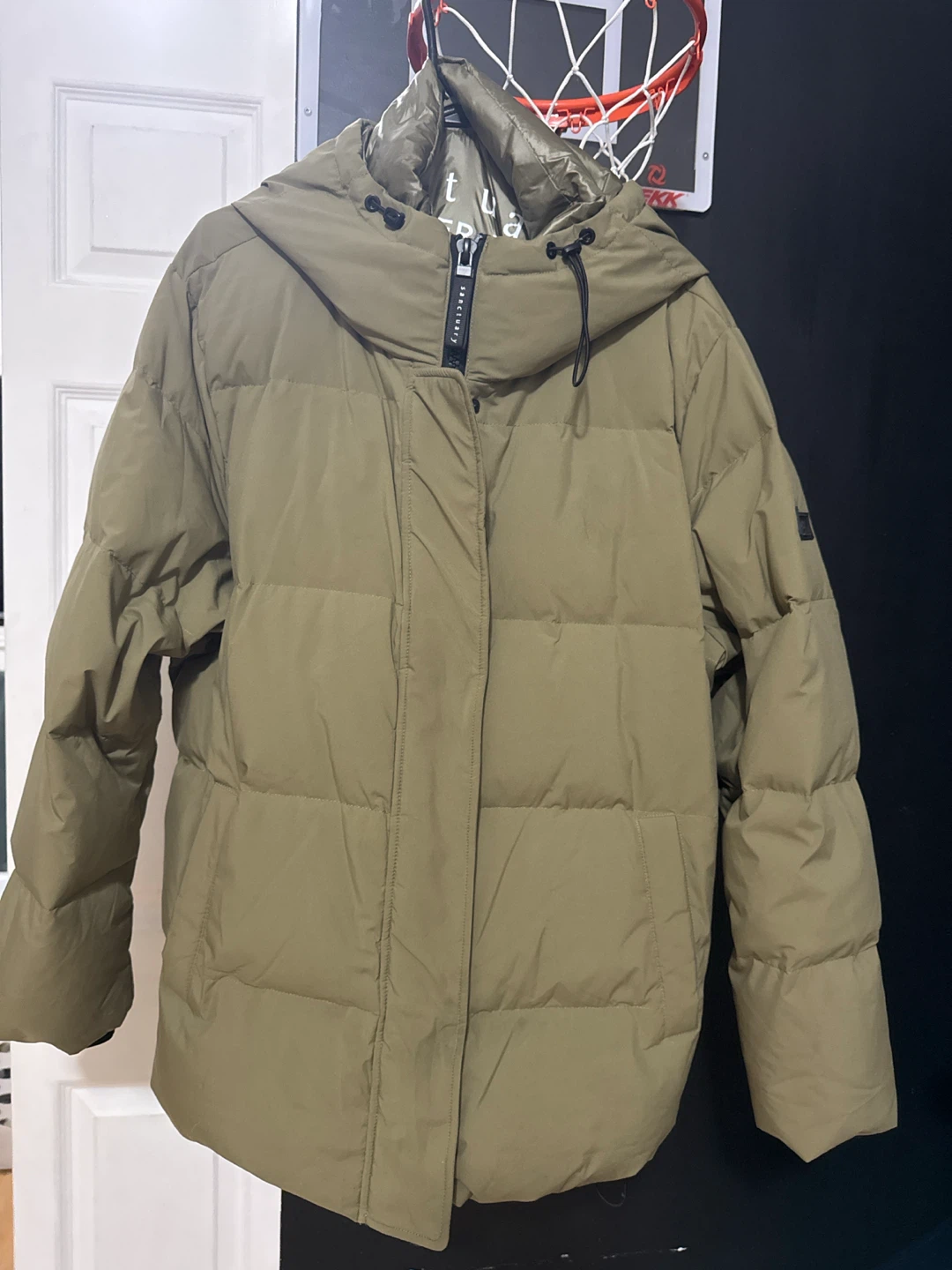 Sanctuary Olive Green Puffer Jacket