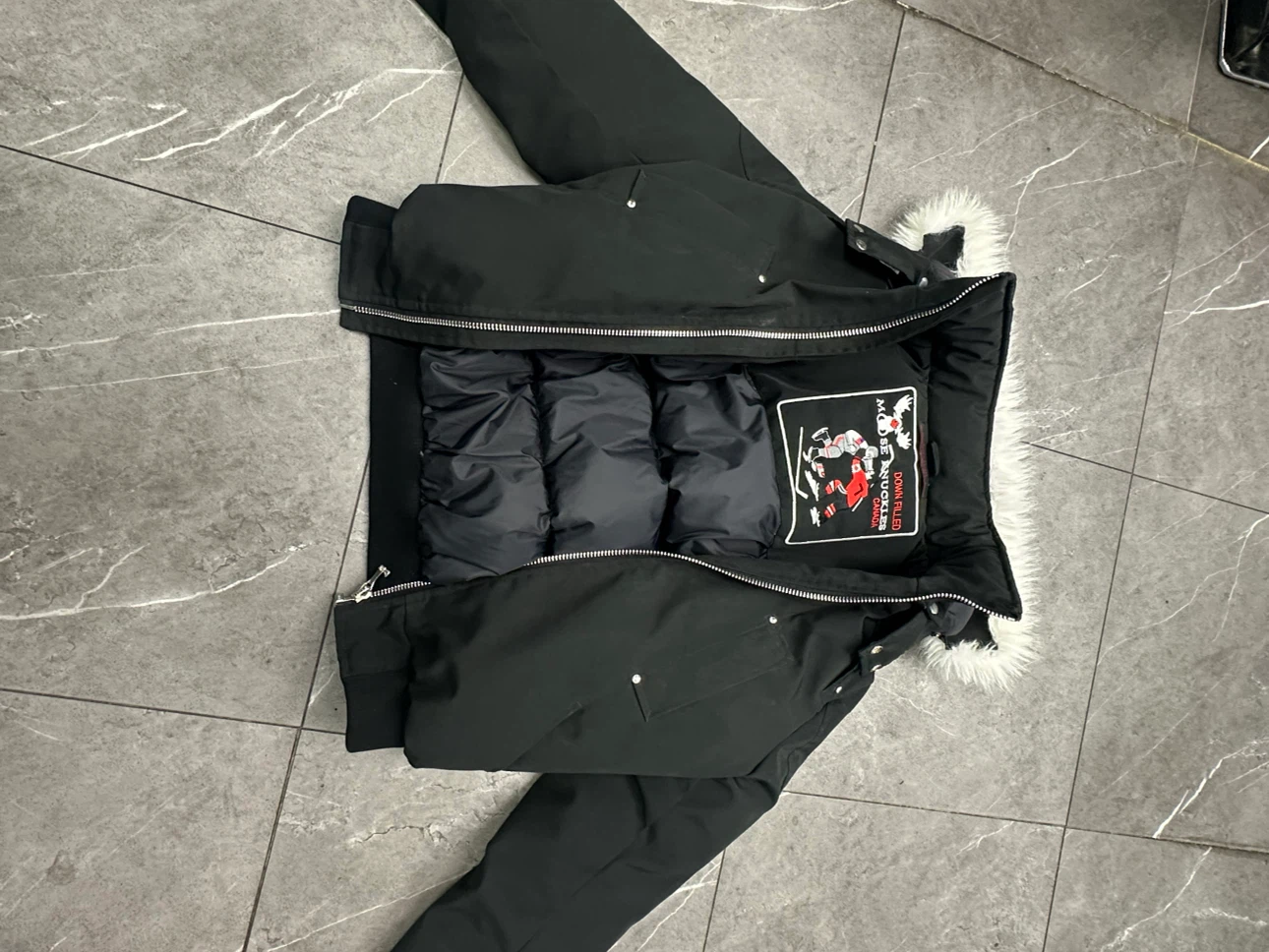 Moose Knuckles Down Filled Bomber Jacket