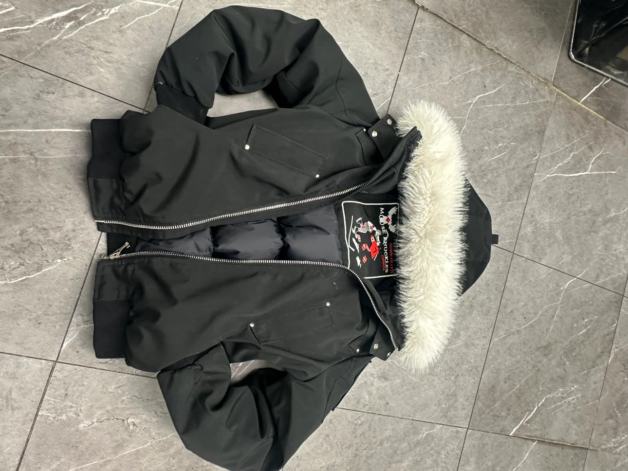 Moose Knuckles Down Filled Bomber Jacket - photo 2