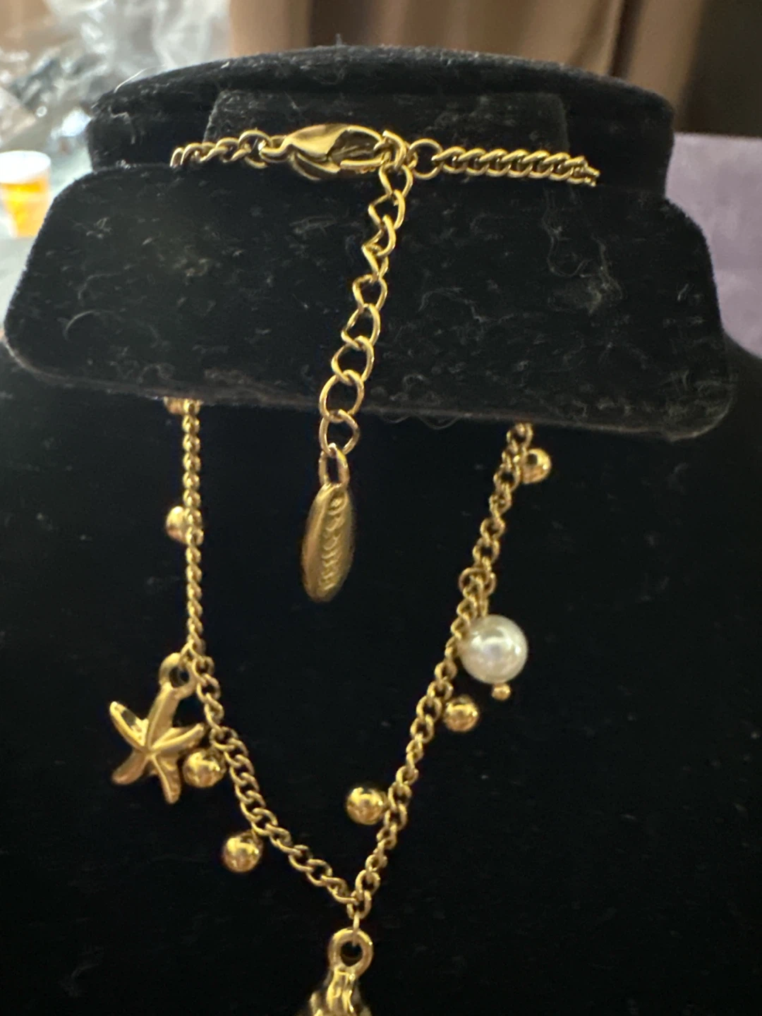 Gold-Tone Stainless Steel Charm Bracelet