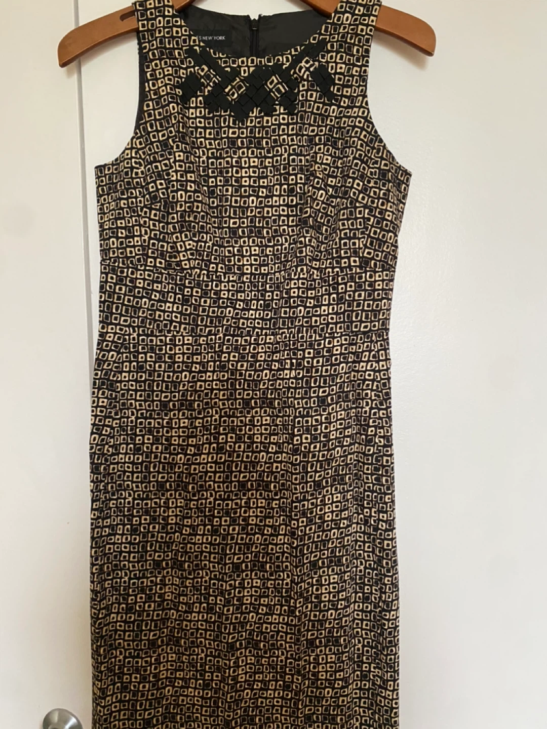 Jones New York Geometric Print Sleeveless Dress Size 4