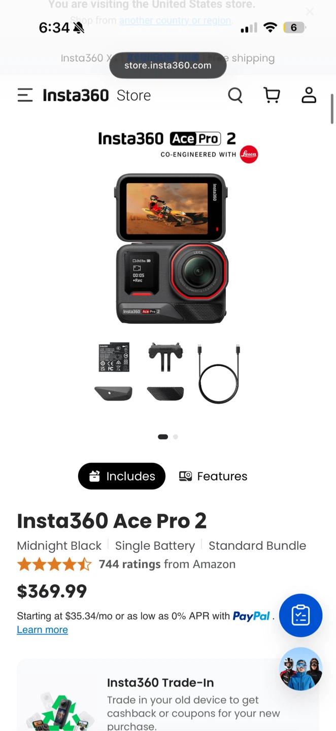Insta360 Ace Pro 2 Midnight Black