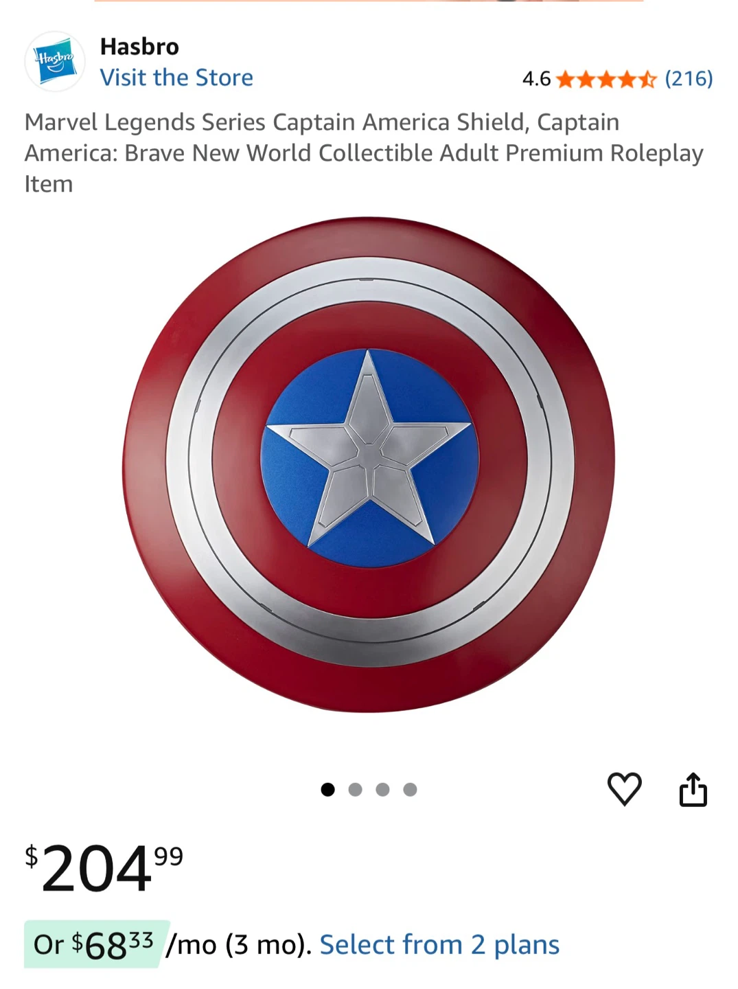 Dad and Son Hasbro Marvel Legends Captain America Shield - photo 2