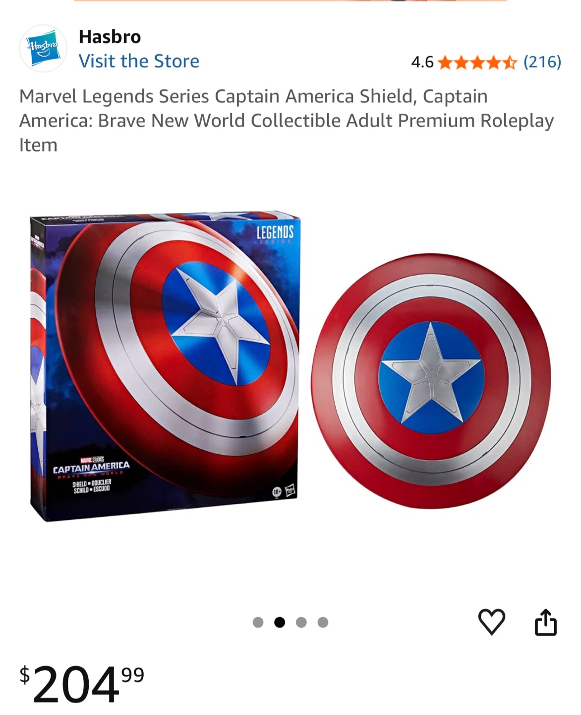 Dad and Son Hasbro Marvel Legends Captain America Shield - photo 3