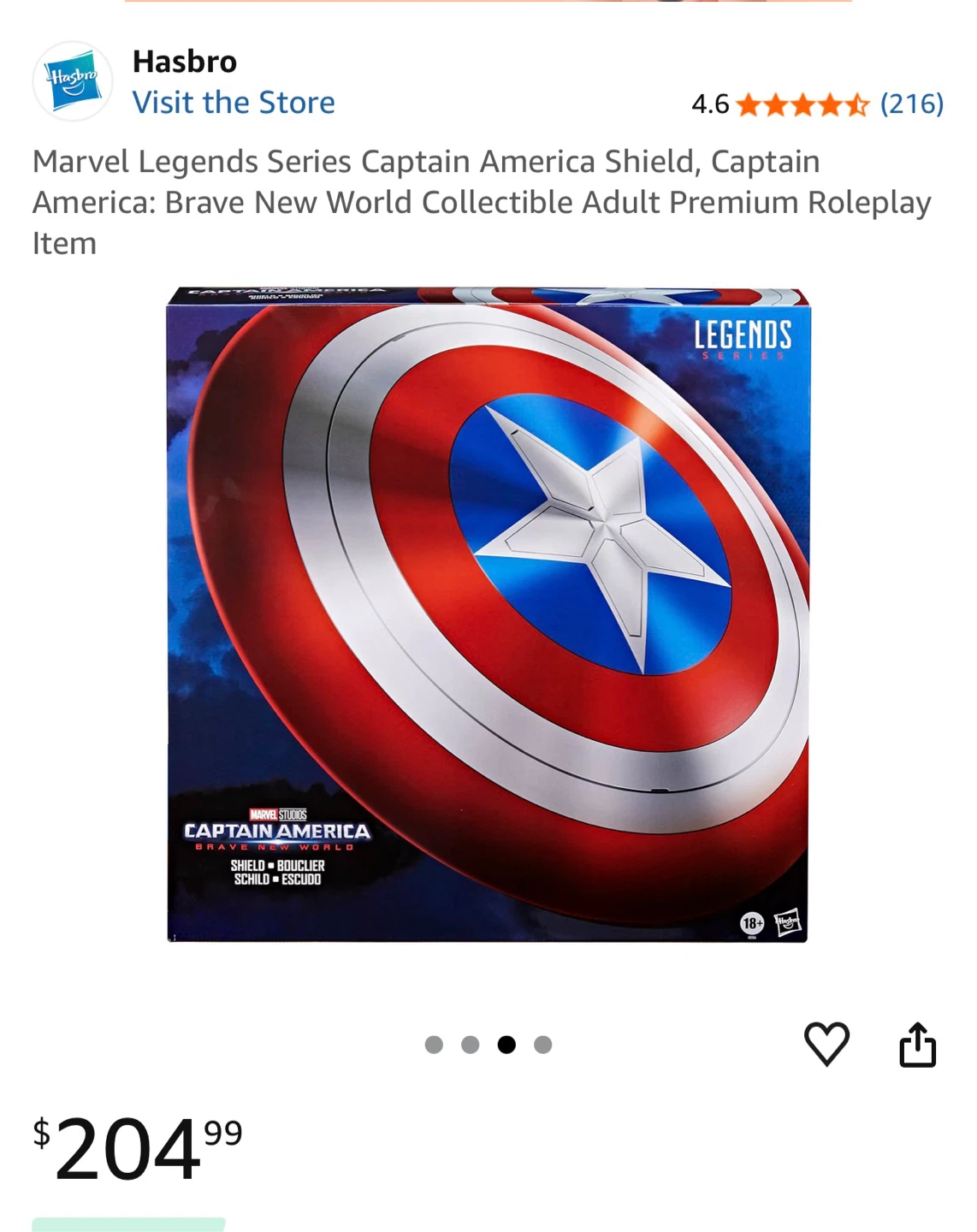 Dad and Son Hasbro Marvel Legends Captain America Shield - photo 4
