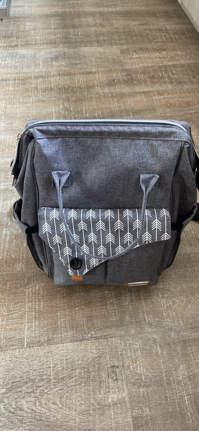 Lekebaby Grey Diaper Backpack