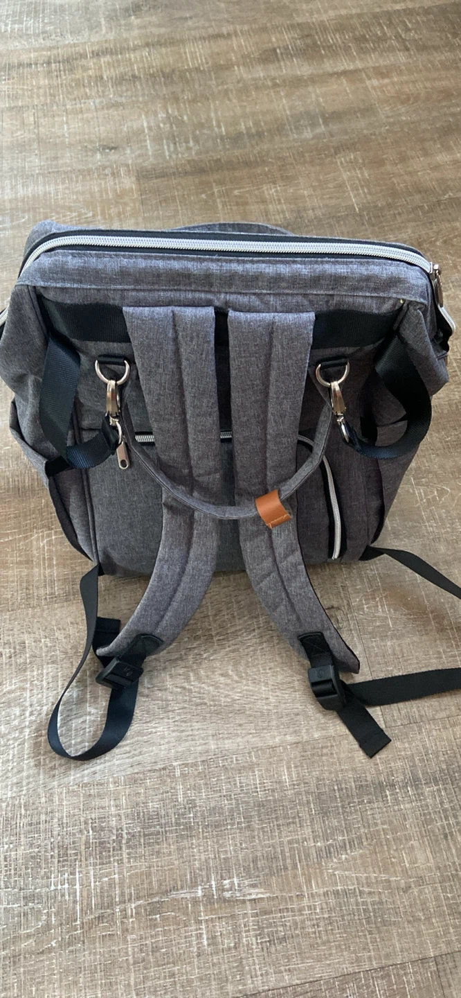 Lekebaby Grey Diaper Backpack - photo 3