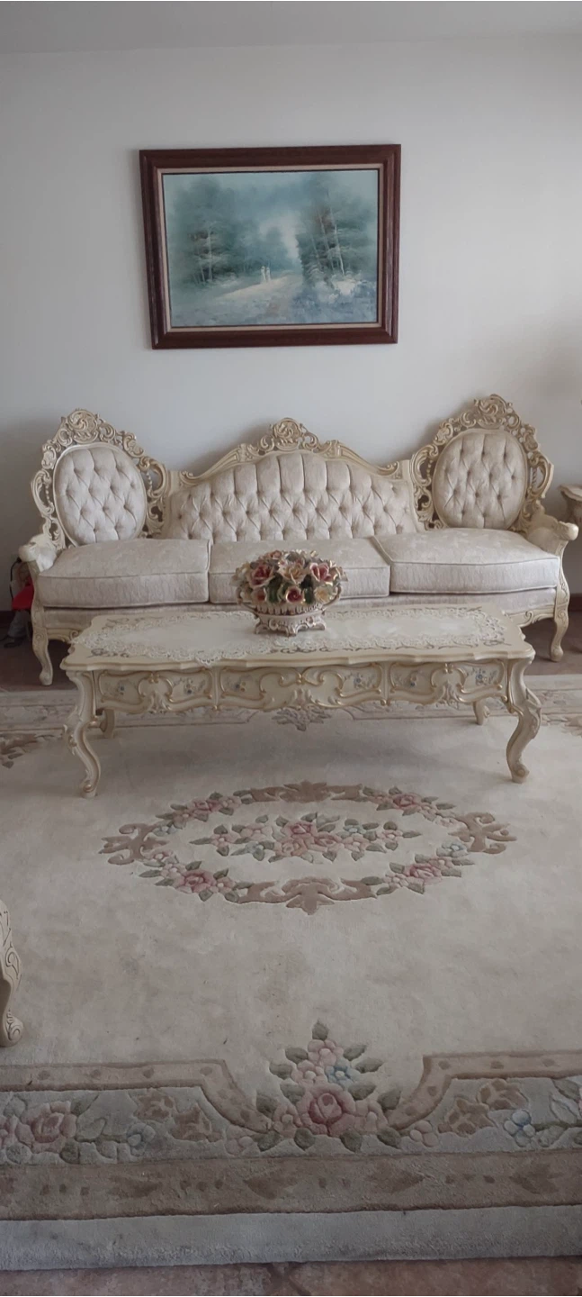 Vintage Style Italian Provincial Living Room Set