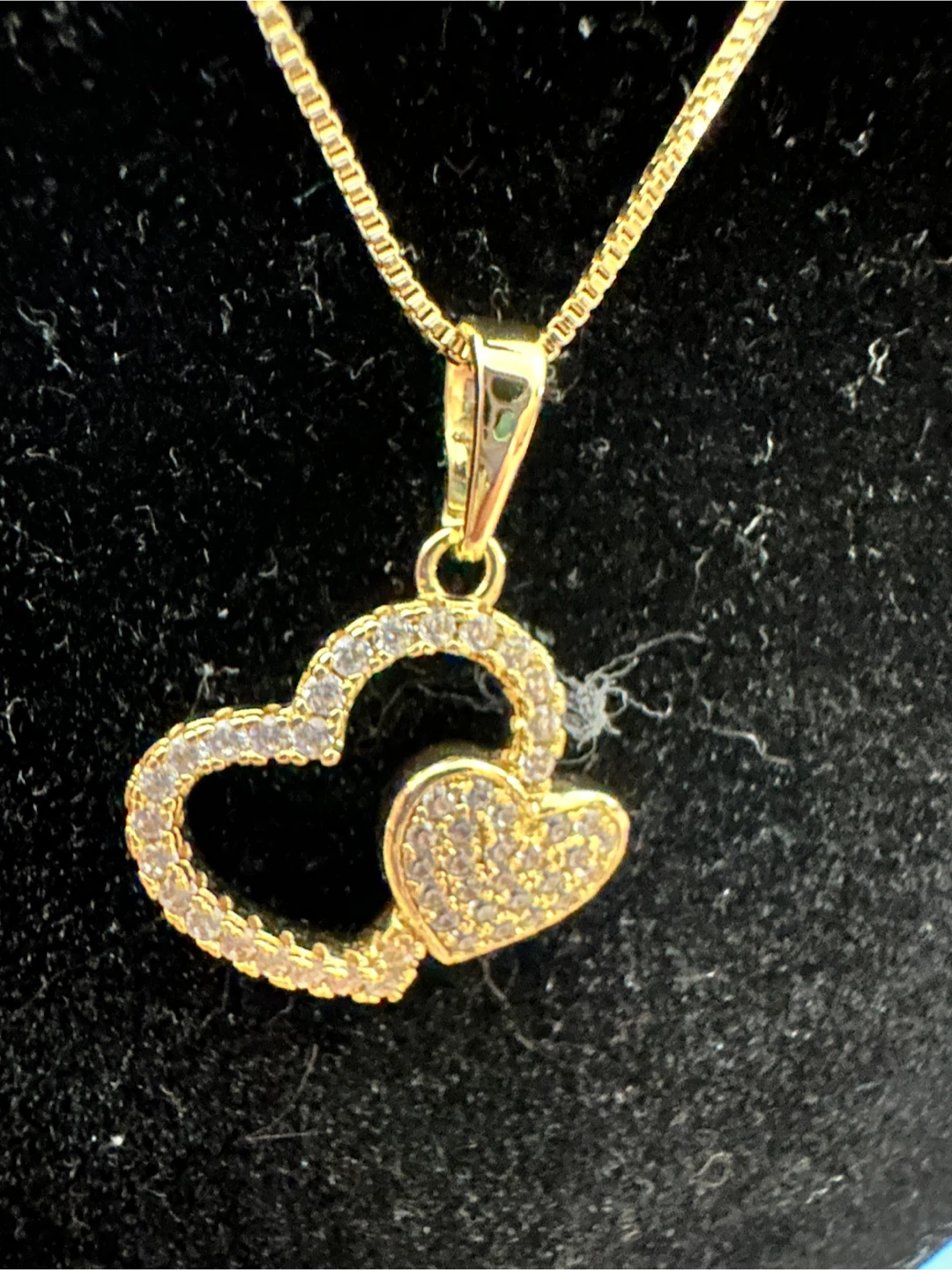 14k Gold Tone laminated Heart Pendant Necklace - photo 3