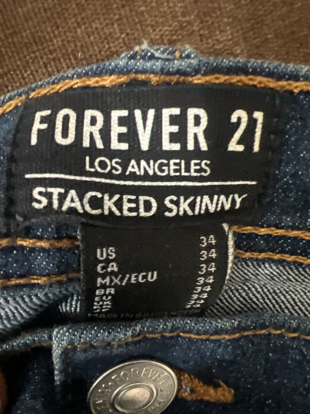 Forever 21 Stacked Skinny Cargo Jeans - Size 34 - photo 3