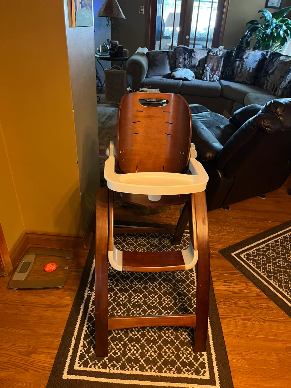 Fancy wooden high chair