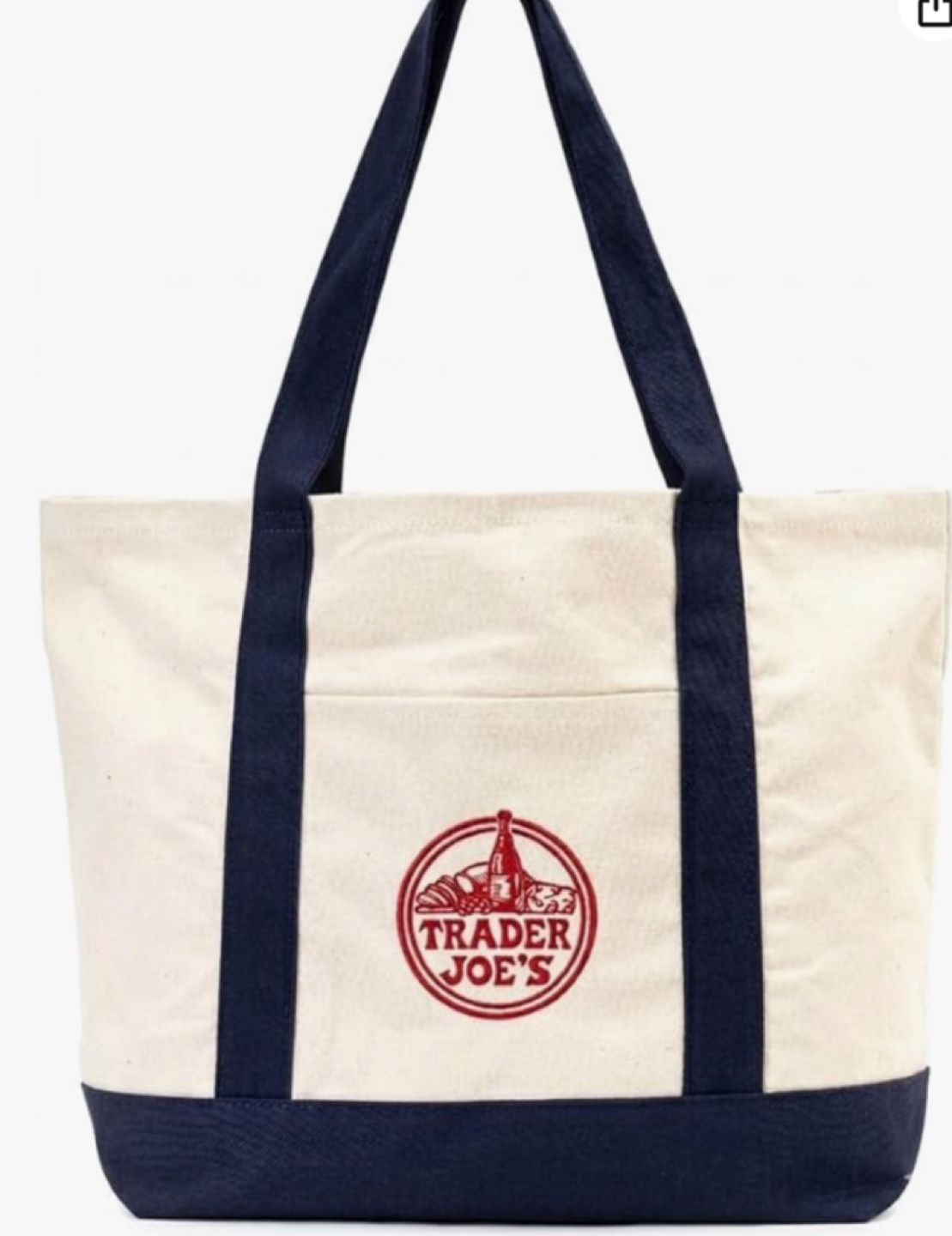Trader Joe's Canvas Tote Bag large