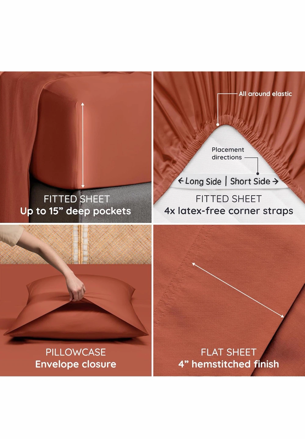 Cooling Bamboo Sheets Set - Full (Double) - photo 3