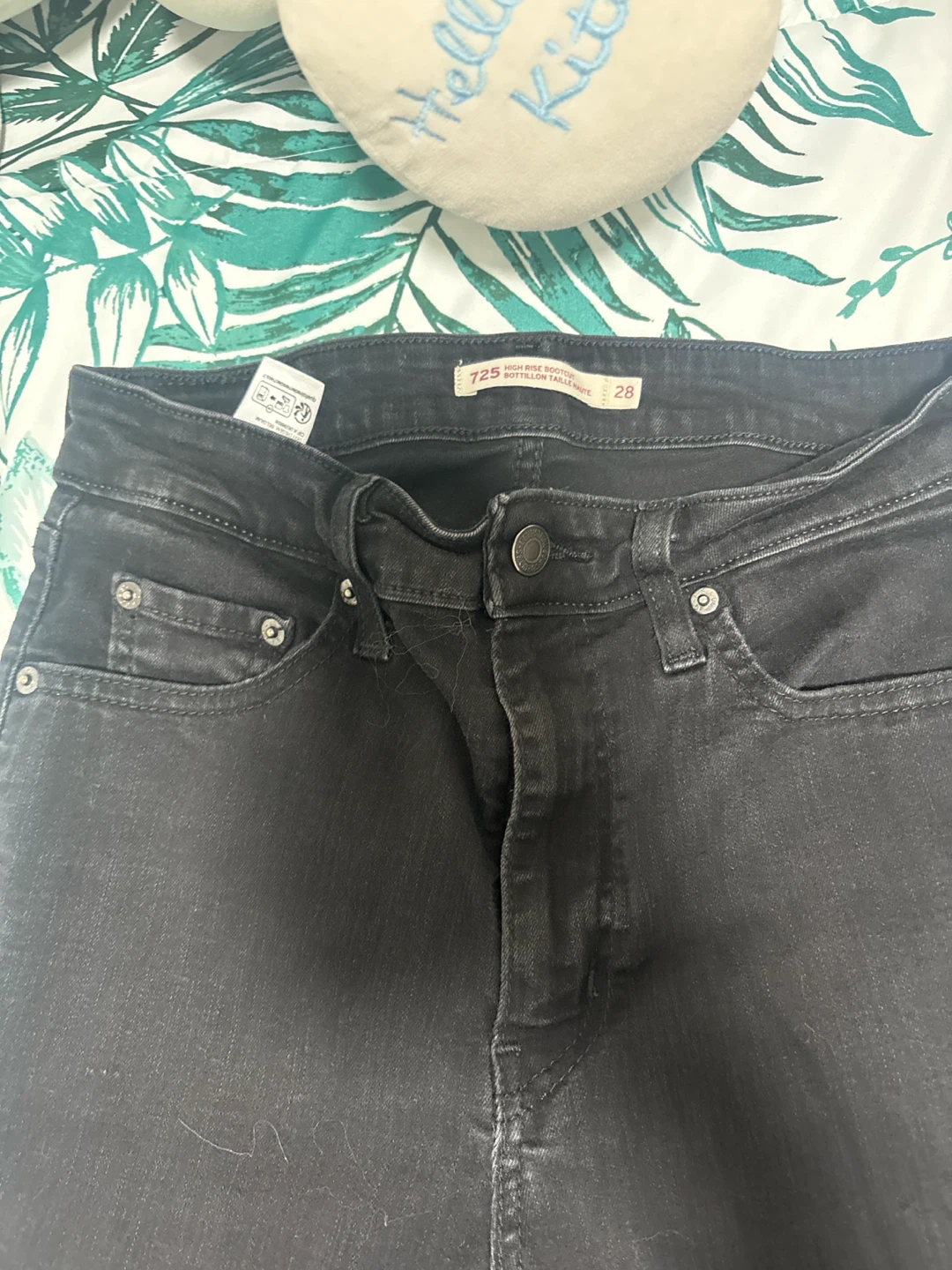 Levi's 725 High Rise Bootcut Jeans - Black - photo 2