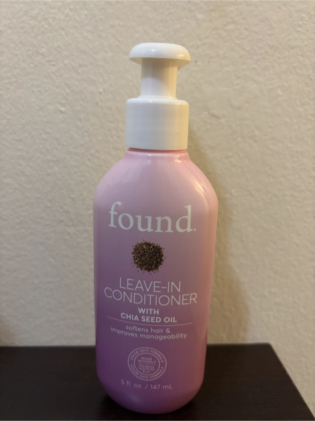 NEW-found. Leave-In Conditioner with Chia Seed Oil 5 fl. oz.