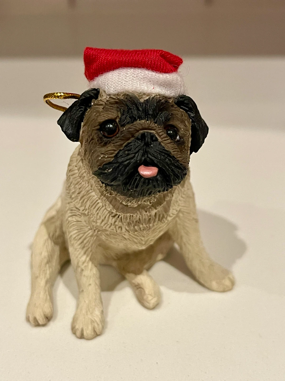 Sandicast Fawn Pug Christmas Ornament