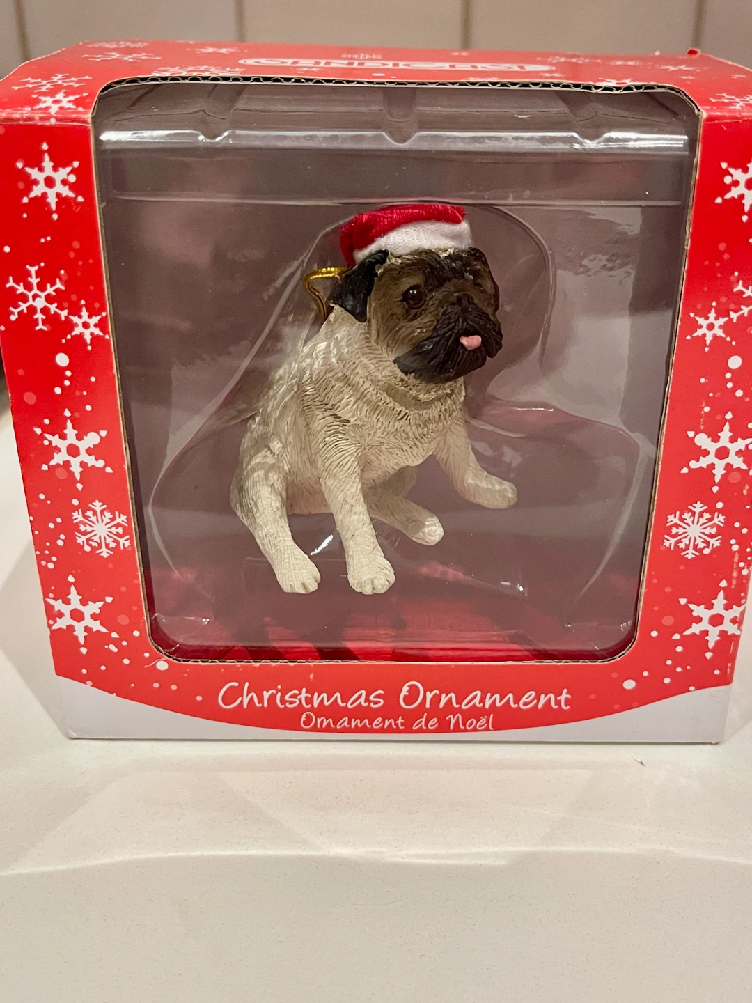 Sandicast Fawn Pug Christmas Ornament - photo 2