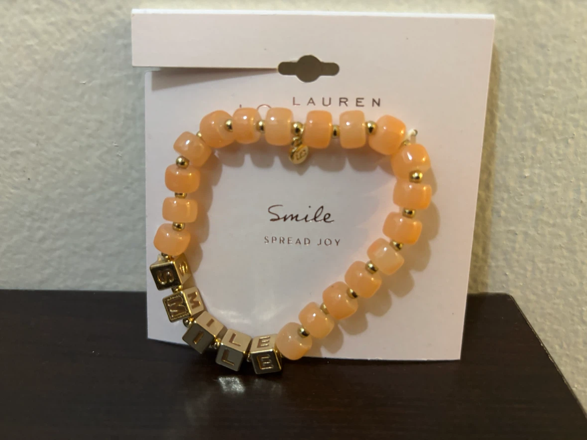 NEW-LC Lauren Conrad Smile Bead Bracelet
