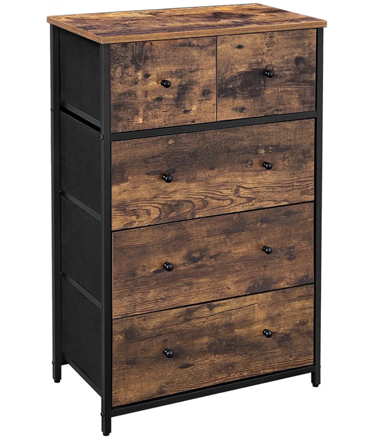 Rustic Fabric 5-Drawer Dresser - photo 3
