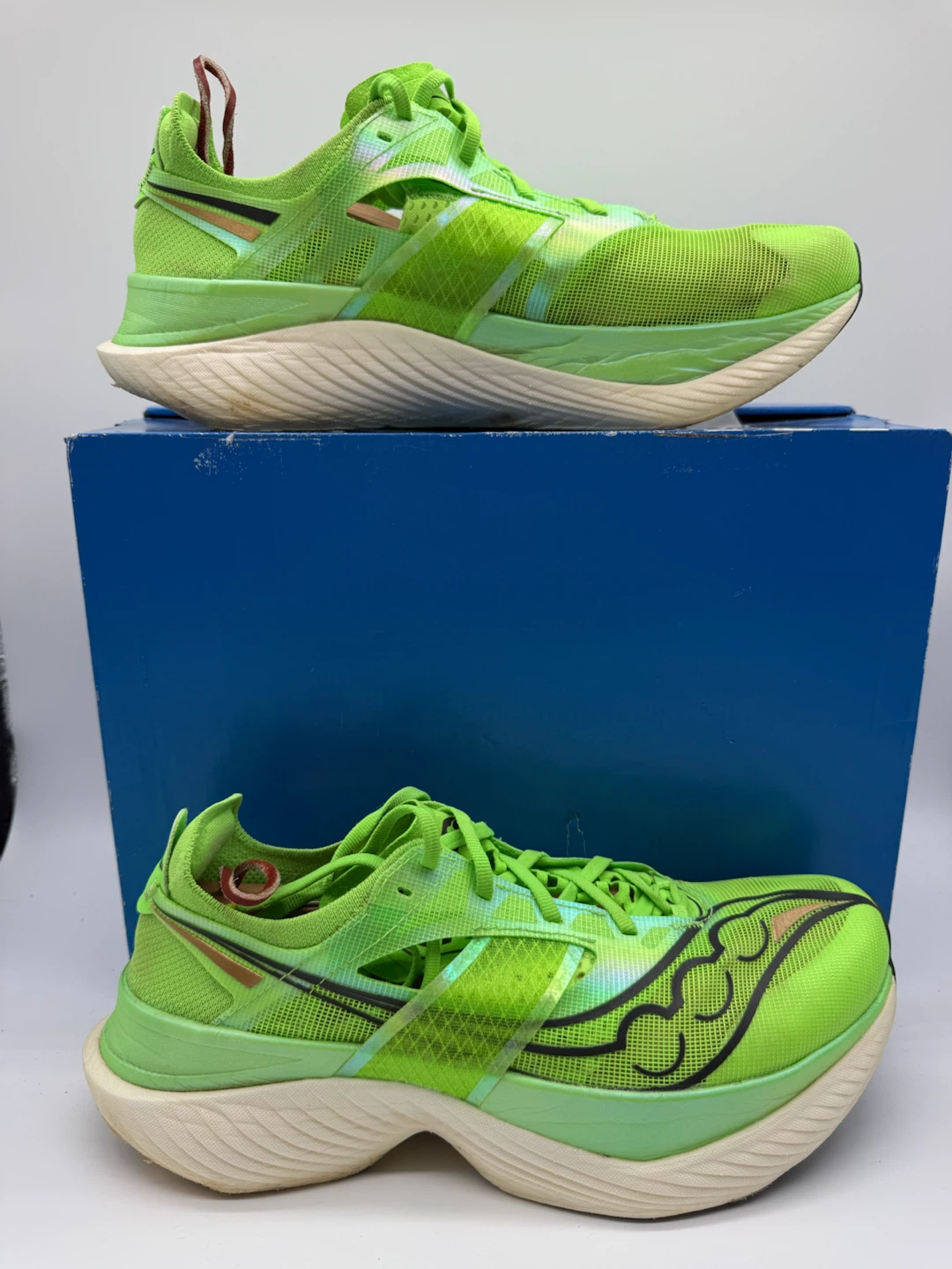 Saucony Endorphin Elite Slime Men’s Running Sneakers Sz US 10,5 - photo 2