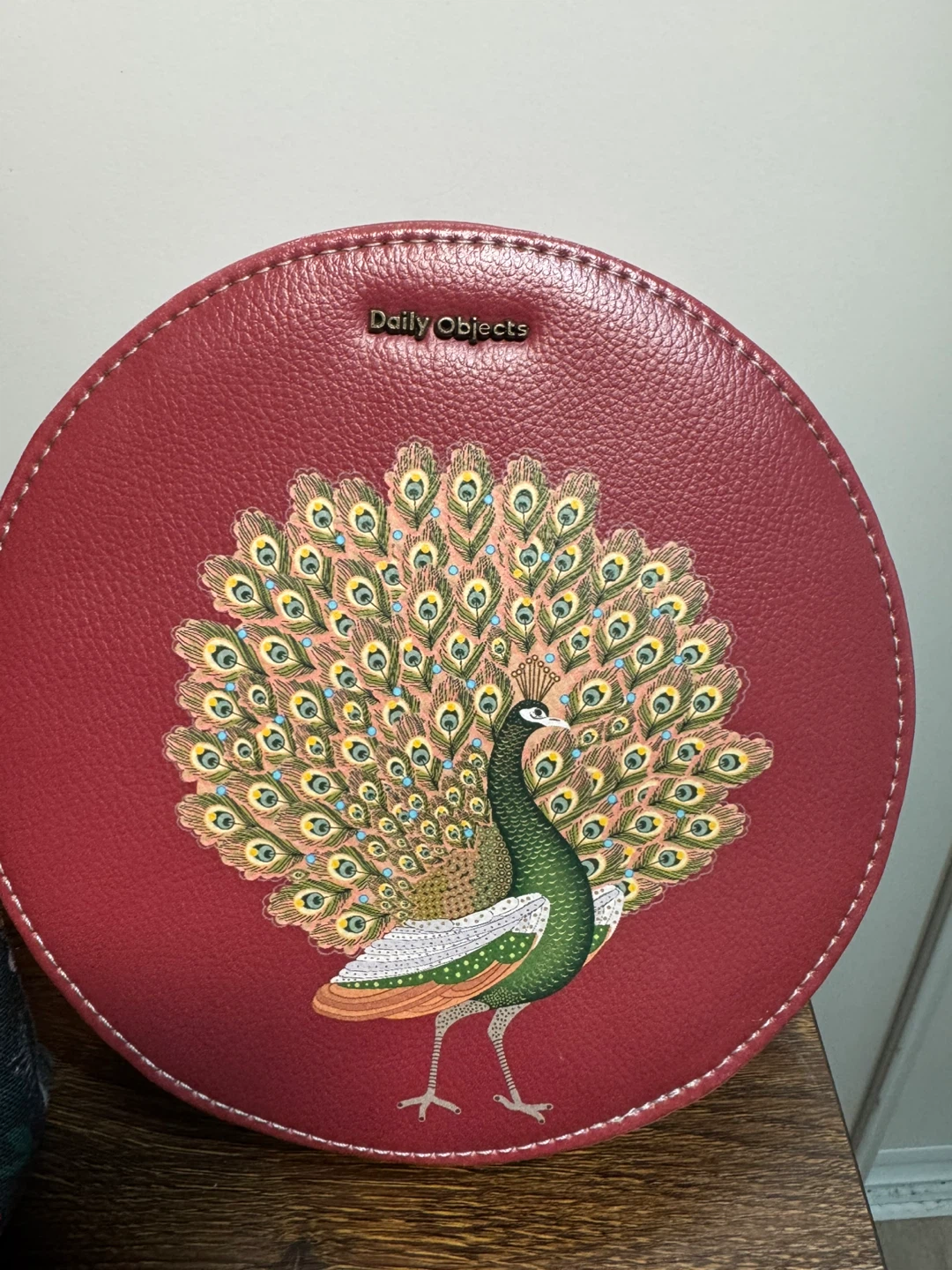 Daily Objects floral tote and round peacock bag - photo 2