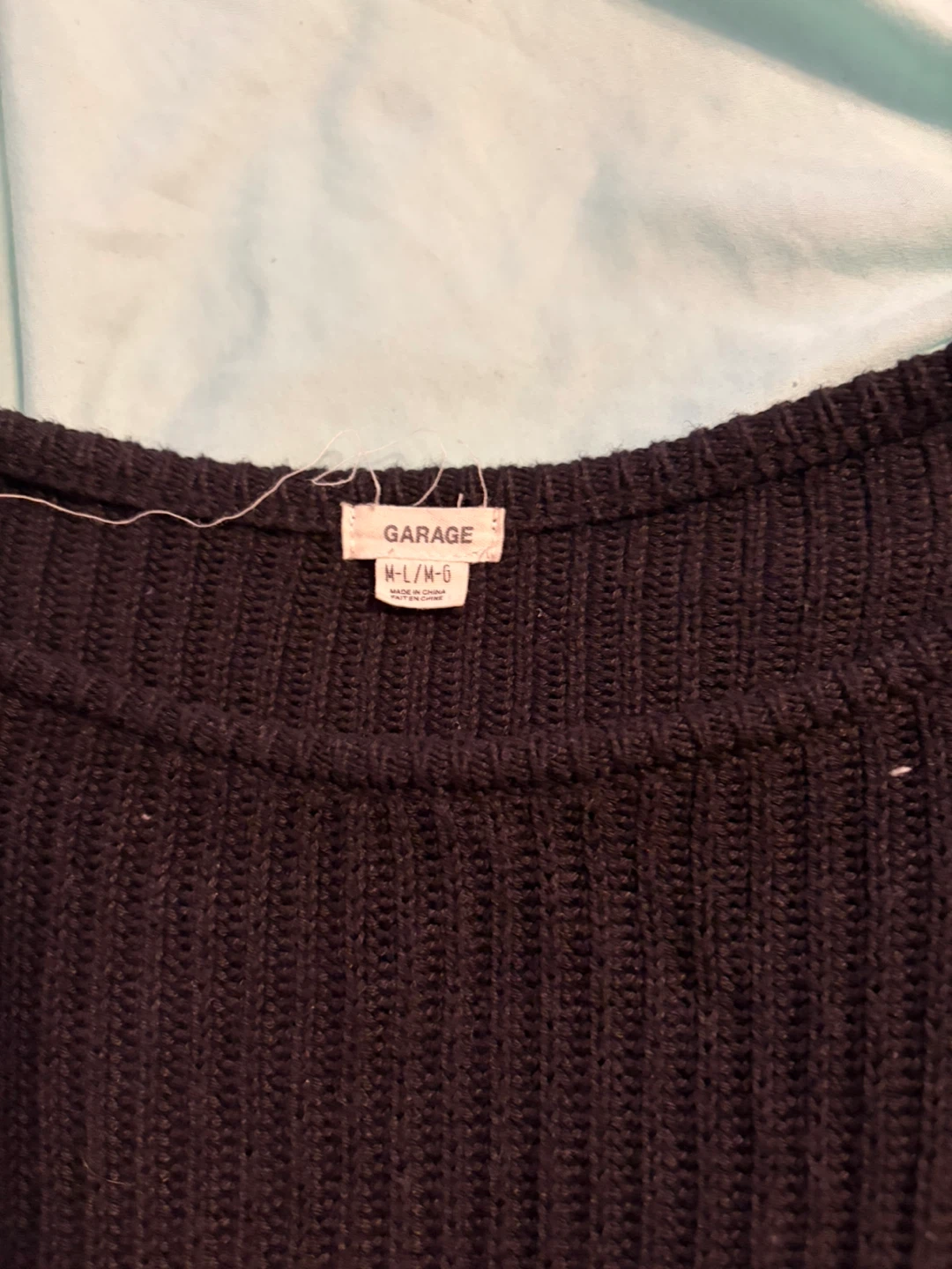 Garage black ribbed sweater - photo 2