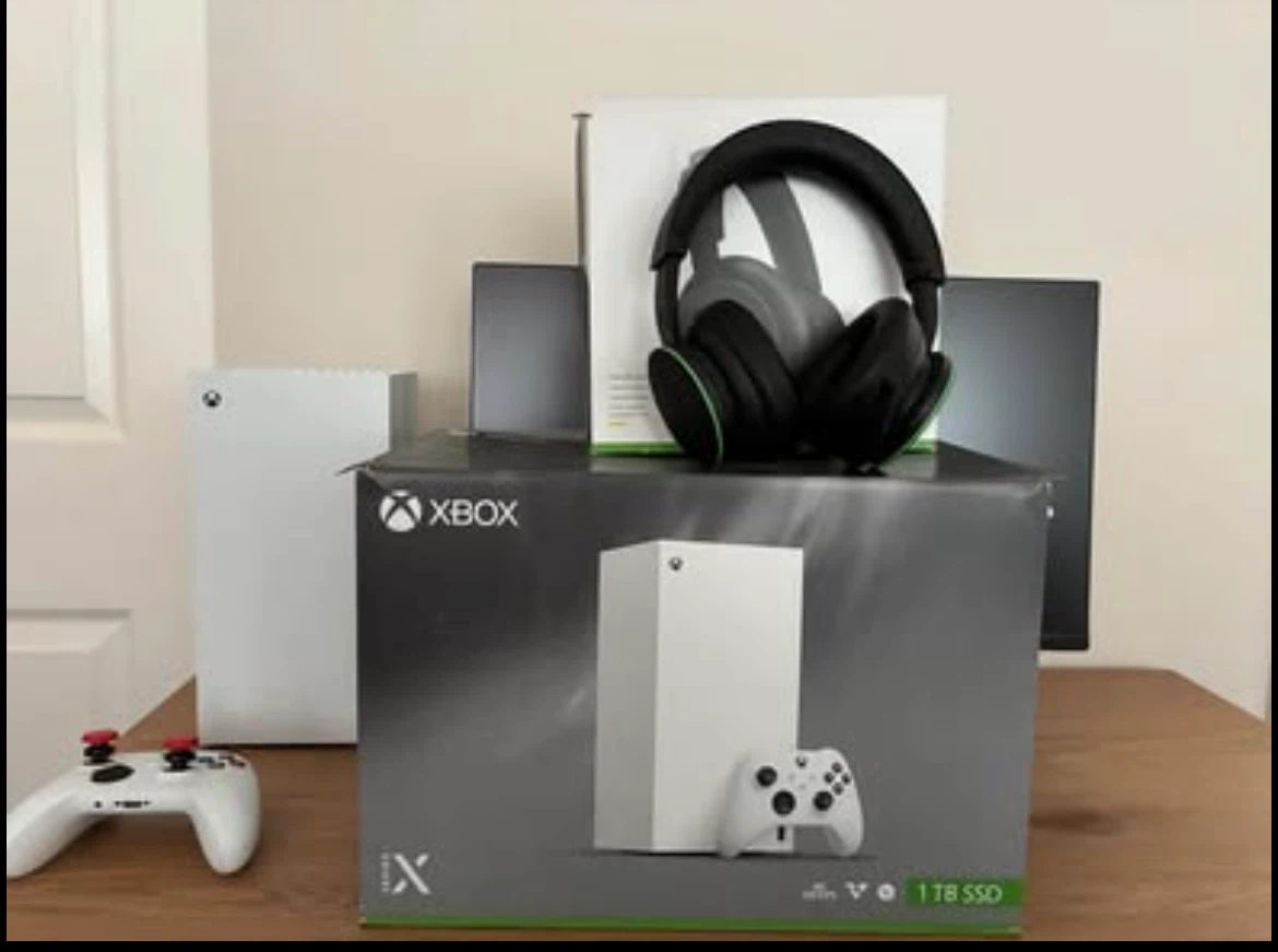 Xbox series X robot white digital 1T + headset - photo 4