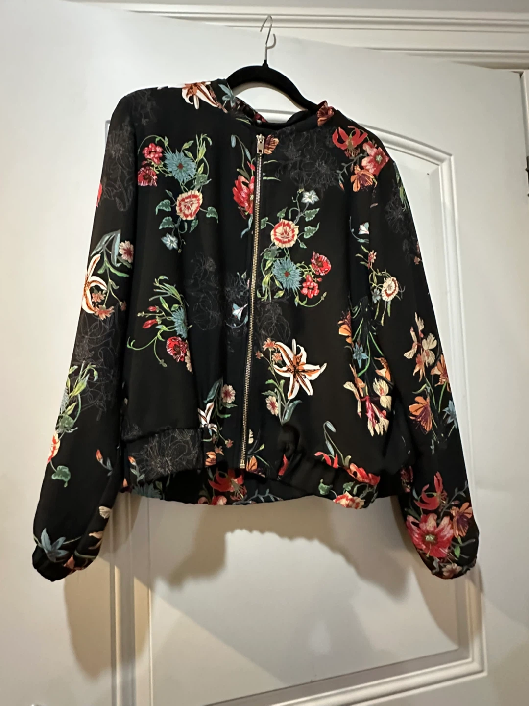 Dalia Floral Zipper Jacket
