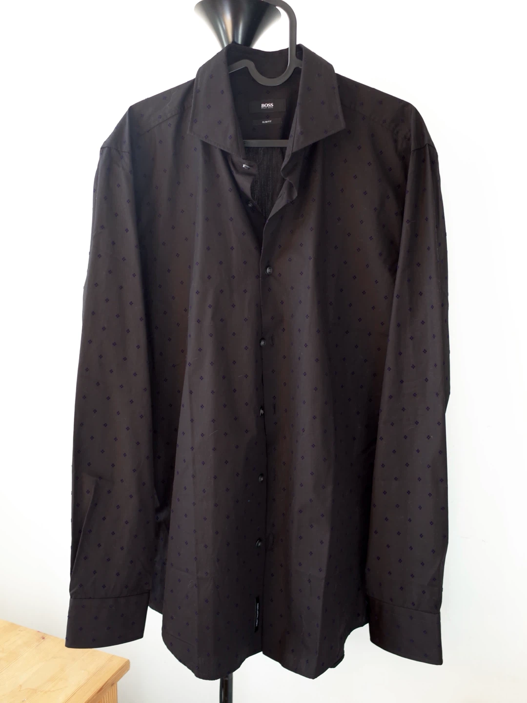 BOSS Jason checked slim-fit shirt 198$ (M)