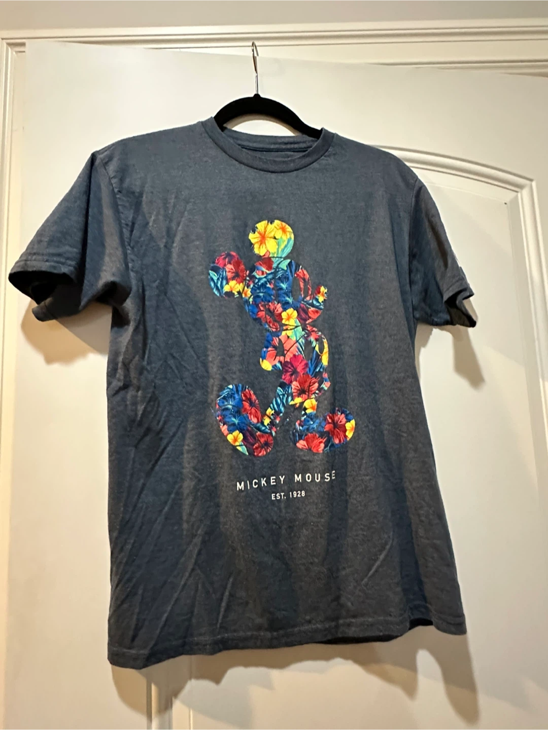 Disney Mickey Mouse Floral Graphic T-Shirt