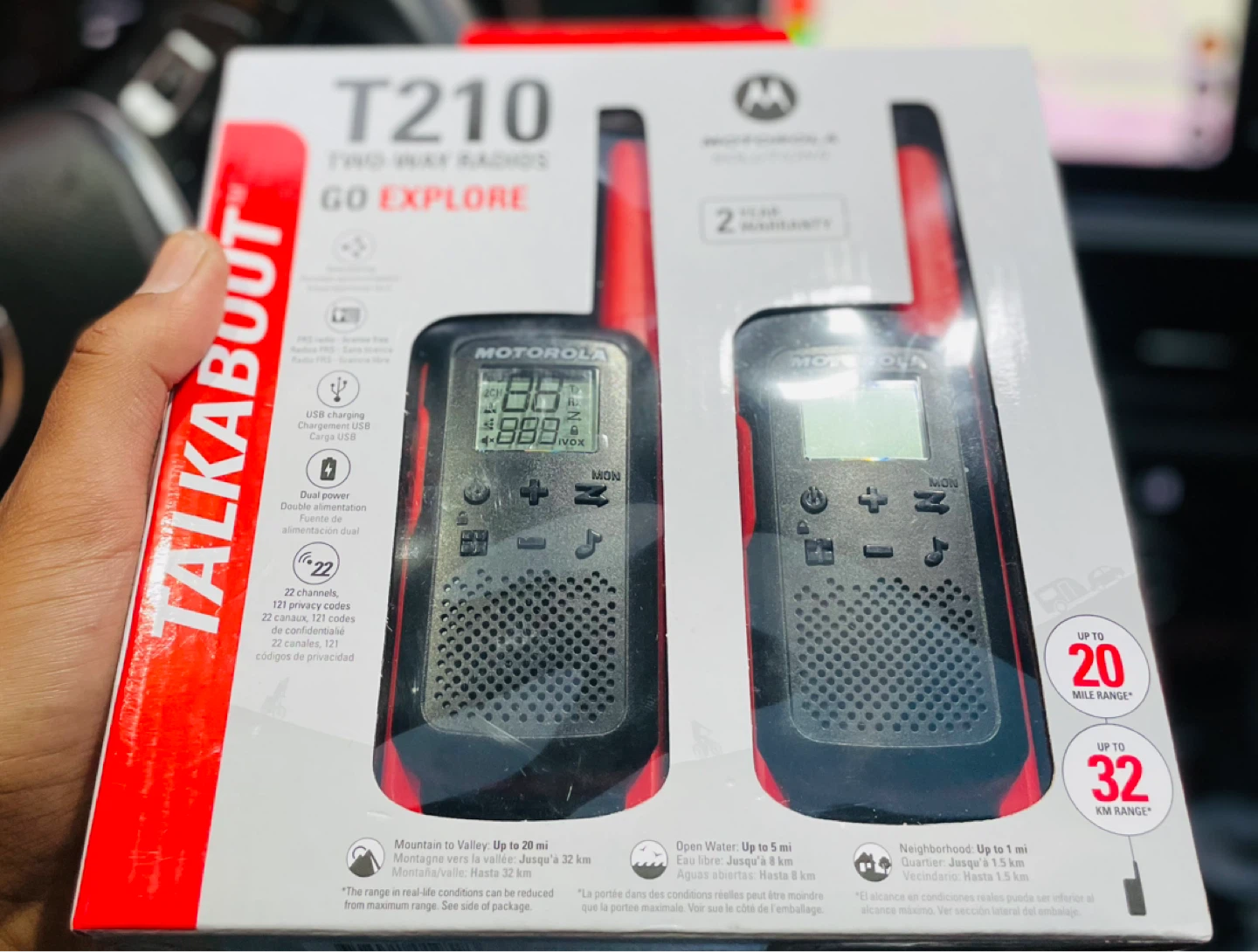 Motorola Talkabout T210 Two-Way Radios