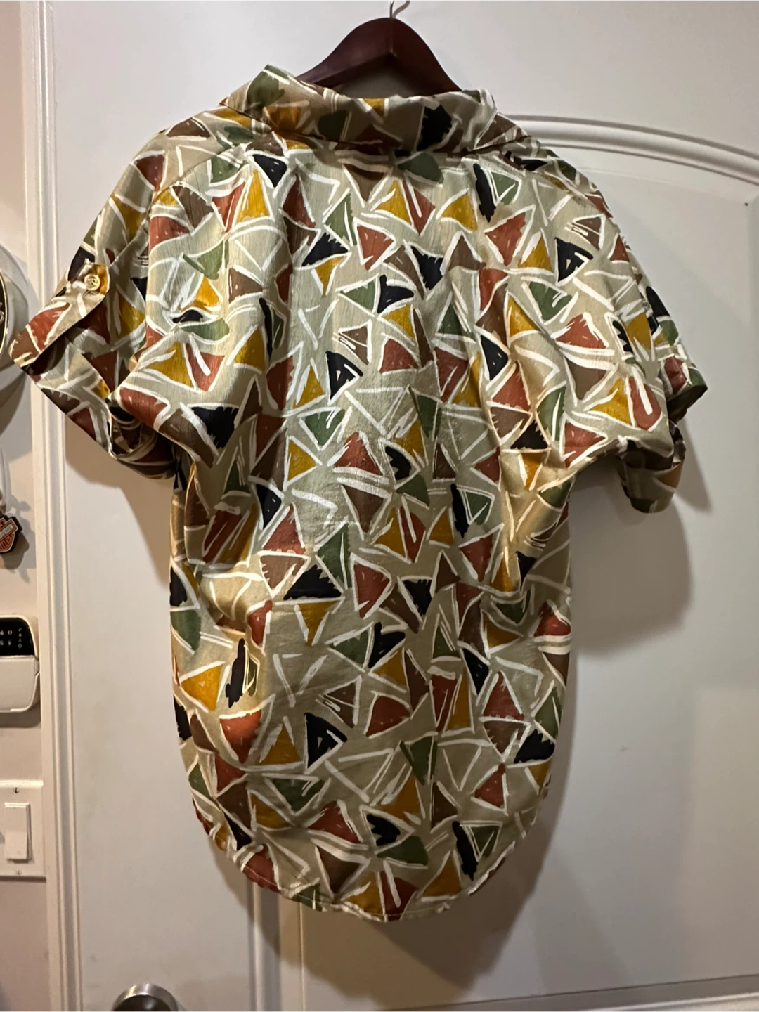 Peters & Ashley Geometric Print Button-Down Shirt - photo 3
